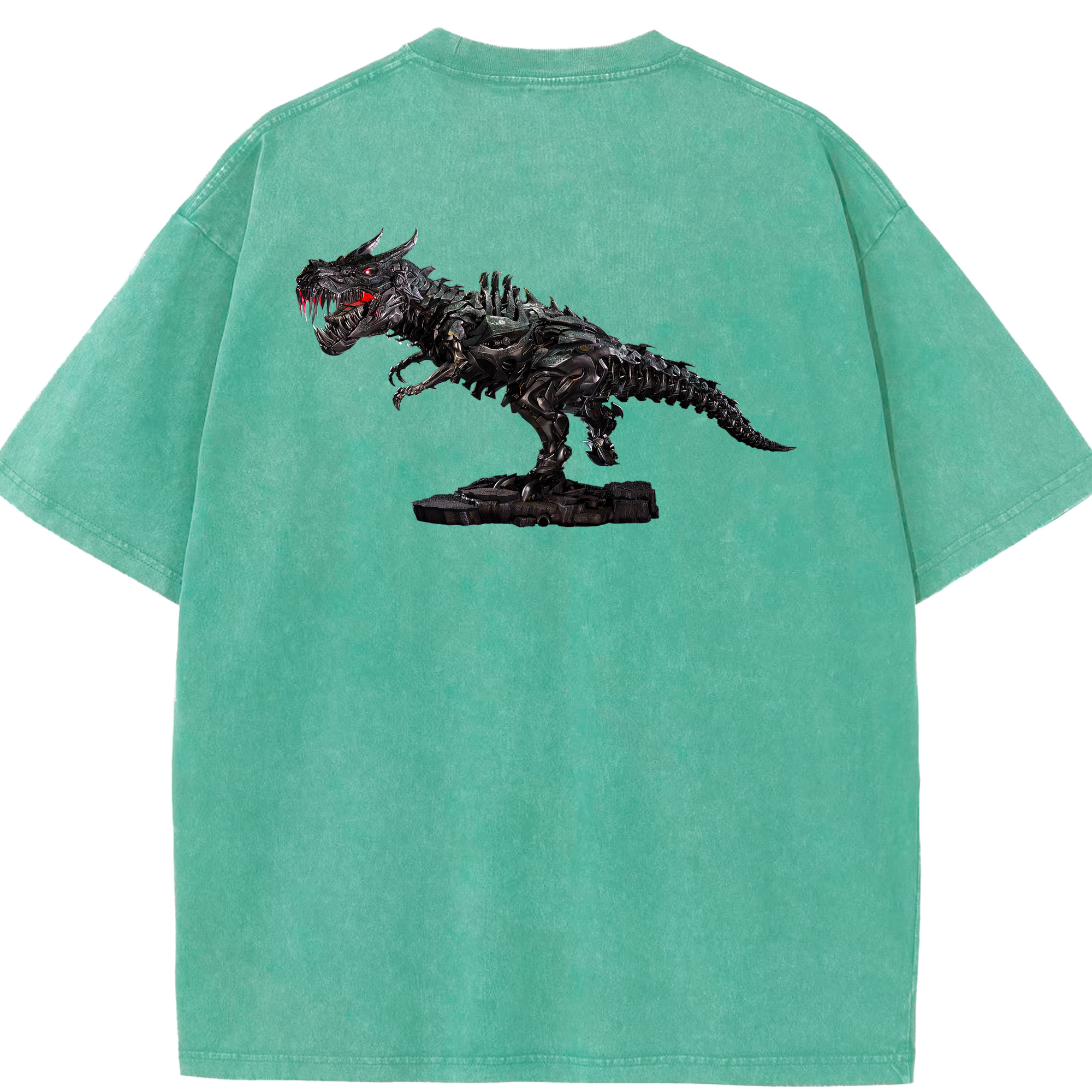 （画像用）  綿100% ヴィンテージ風 半袖Tシャツ（背面プリント）